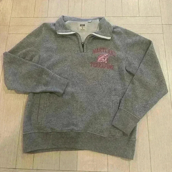 grey Maryland terrapins quarter zip in near perfect condition size large - Picture 1 of 4